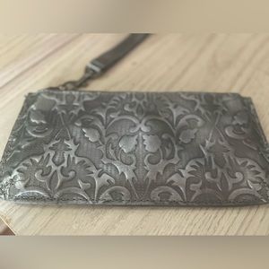 Patricia Nash Embossed Leather Wristlet